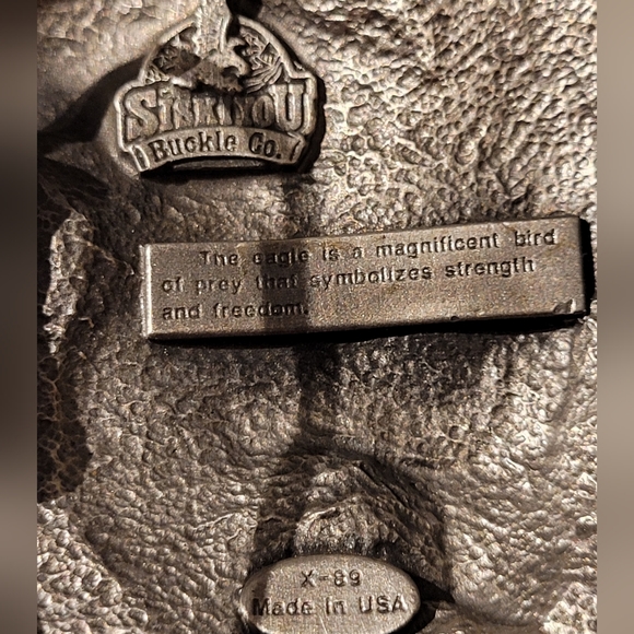 Siskiyou eagle/arrowhead belt buckle. - Picture 3 of 8